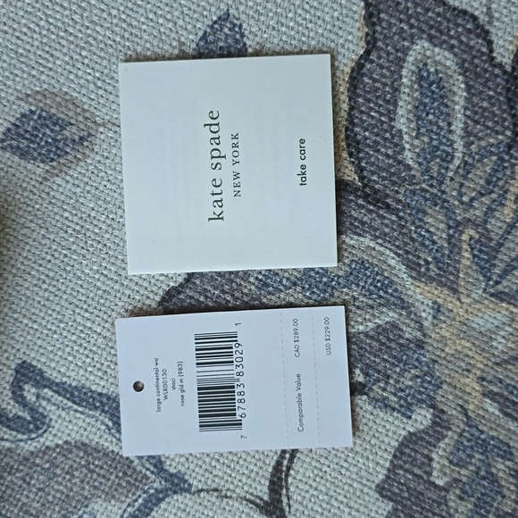 Kate Spade ~ metallic pink wallet - Picture 2 of 2